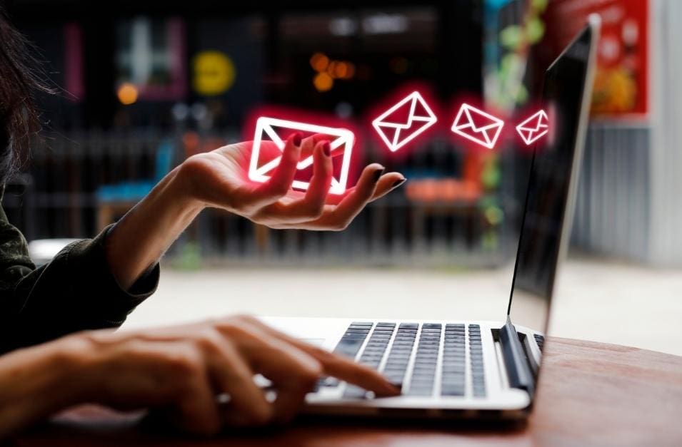 Email Marketing With Laptop