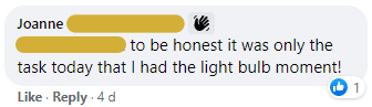 Joanne-lightbulb Joanne Comment - Money Lightbulb Moment
